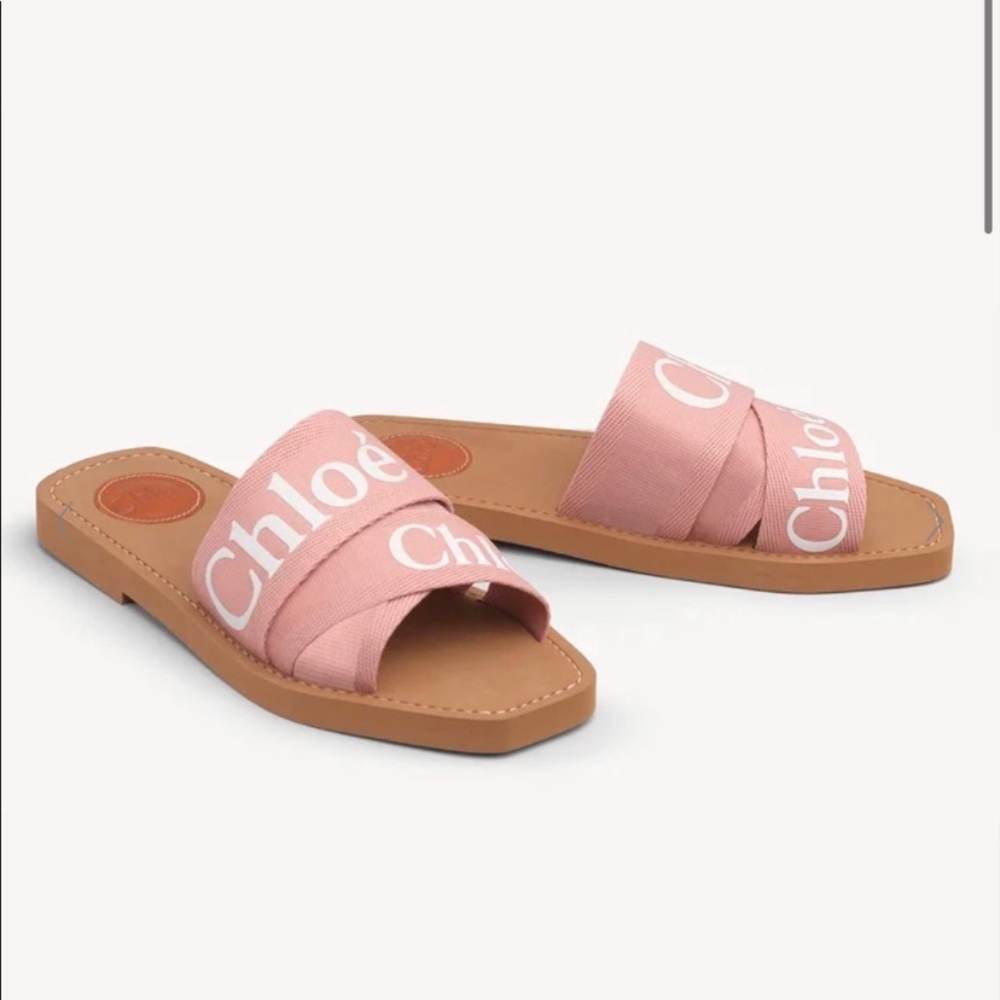 NIB Chloe woody sandals